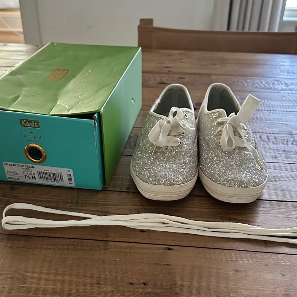 Kate Spade for Keds Champion Glitter Cream 7.5